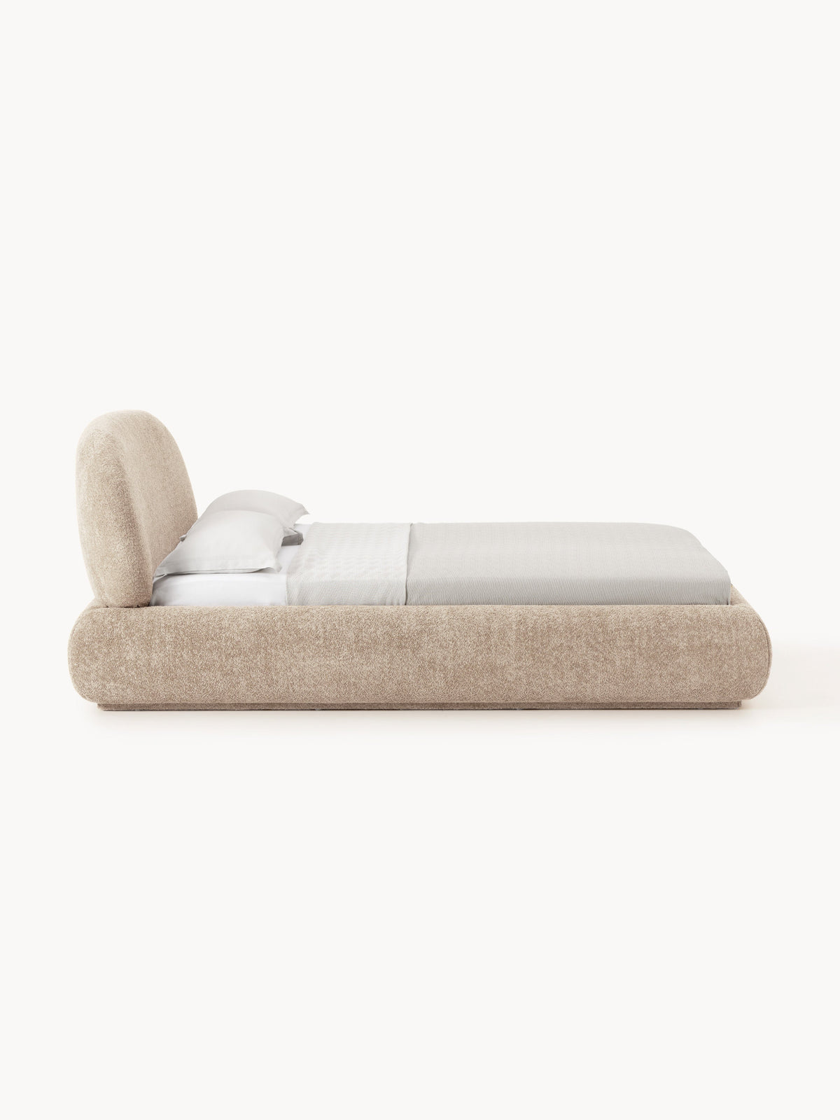 Albruck Teddy Bouclé Upholstered Bed