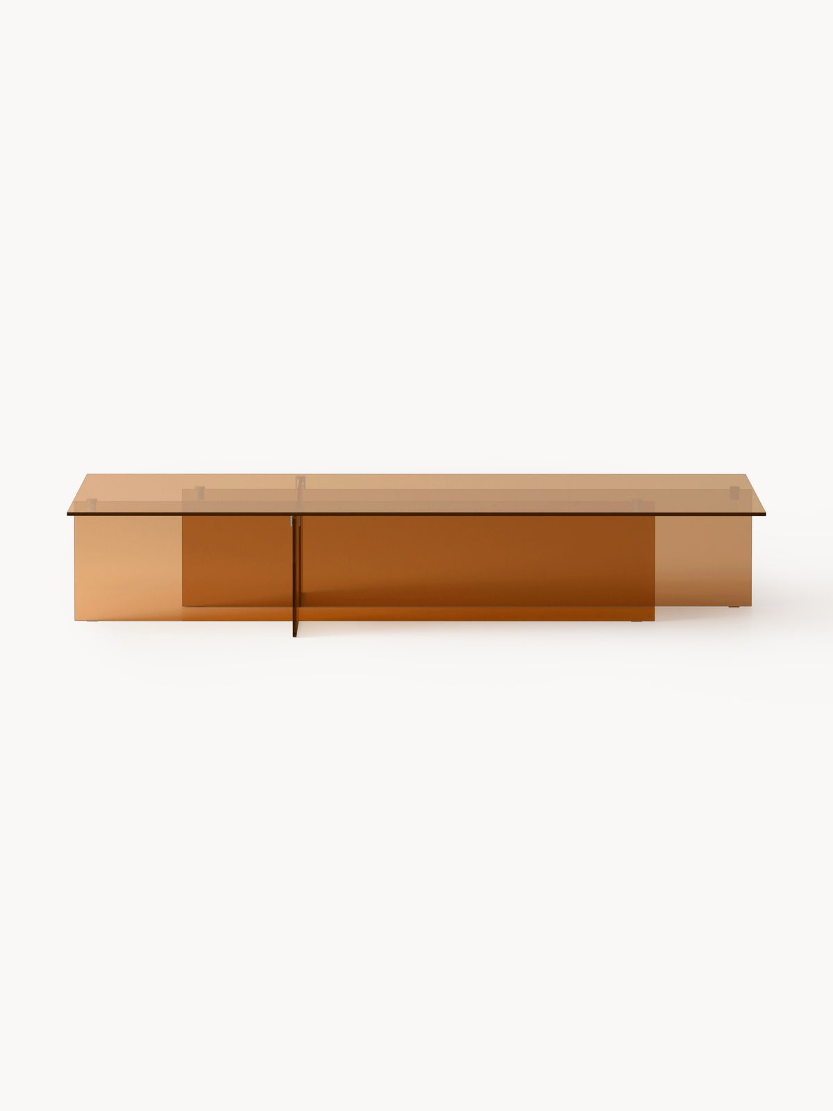 Anouheim Large Coffee Table in Glass, W 160 cm
