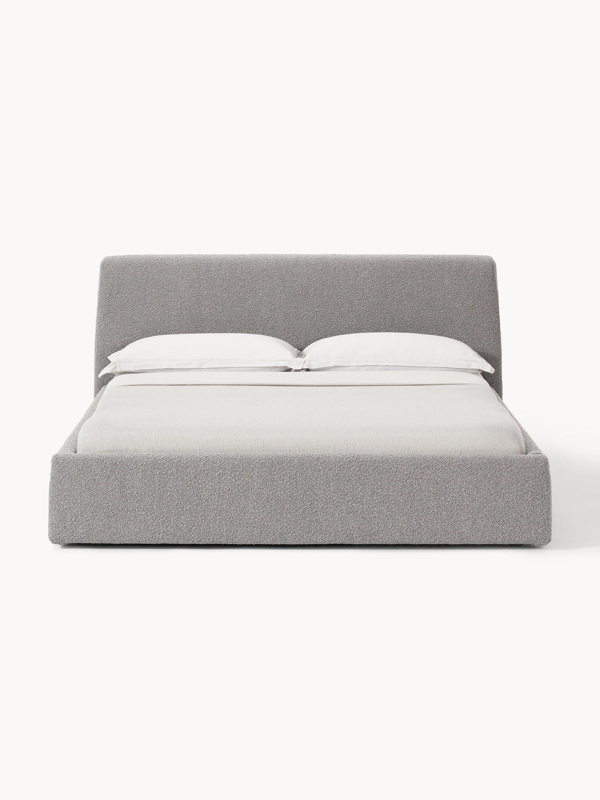 Clovenau Upholstered Bed in Bouclé