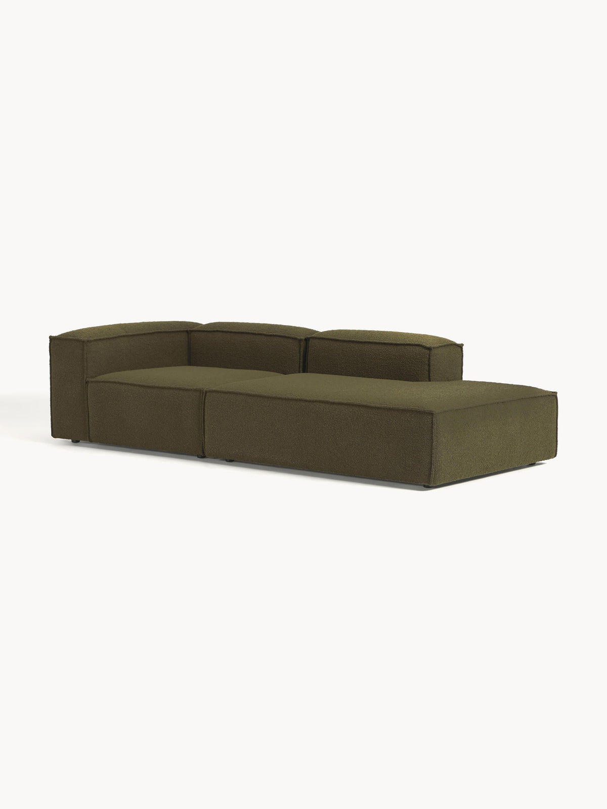 Lenfeld Modular Bouclé Ottoman