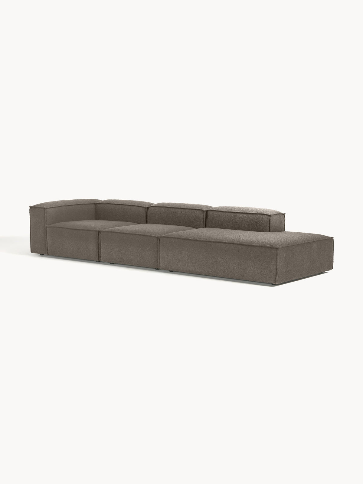 Lenfeld Modular XL Ottoman in Bouclé