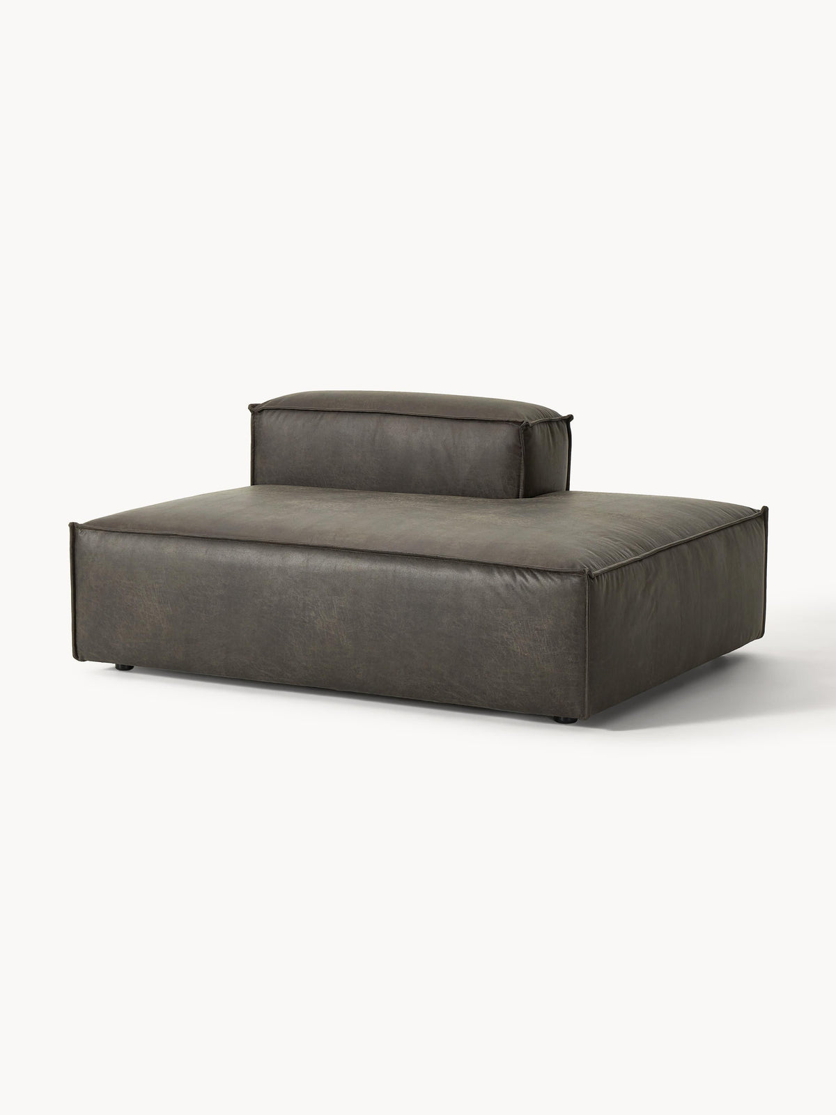 Lenfeld Ottoman Module in Leather