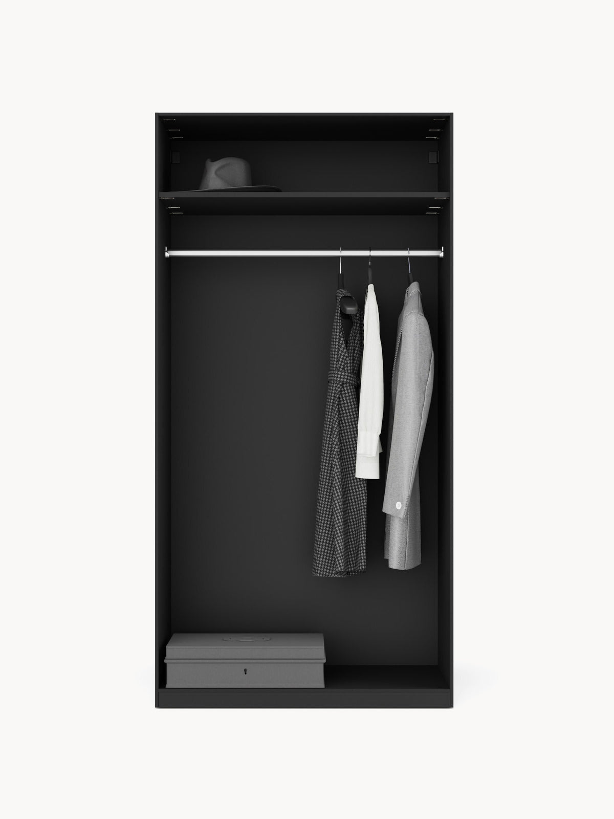 Leonhusen Modular Hinged-Door Wardrobe, 100 cm Wide, in Various Sizes