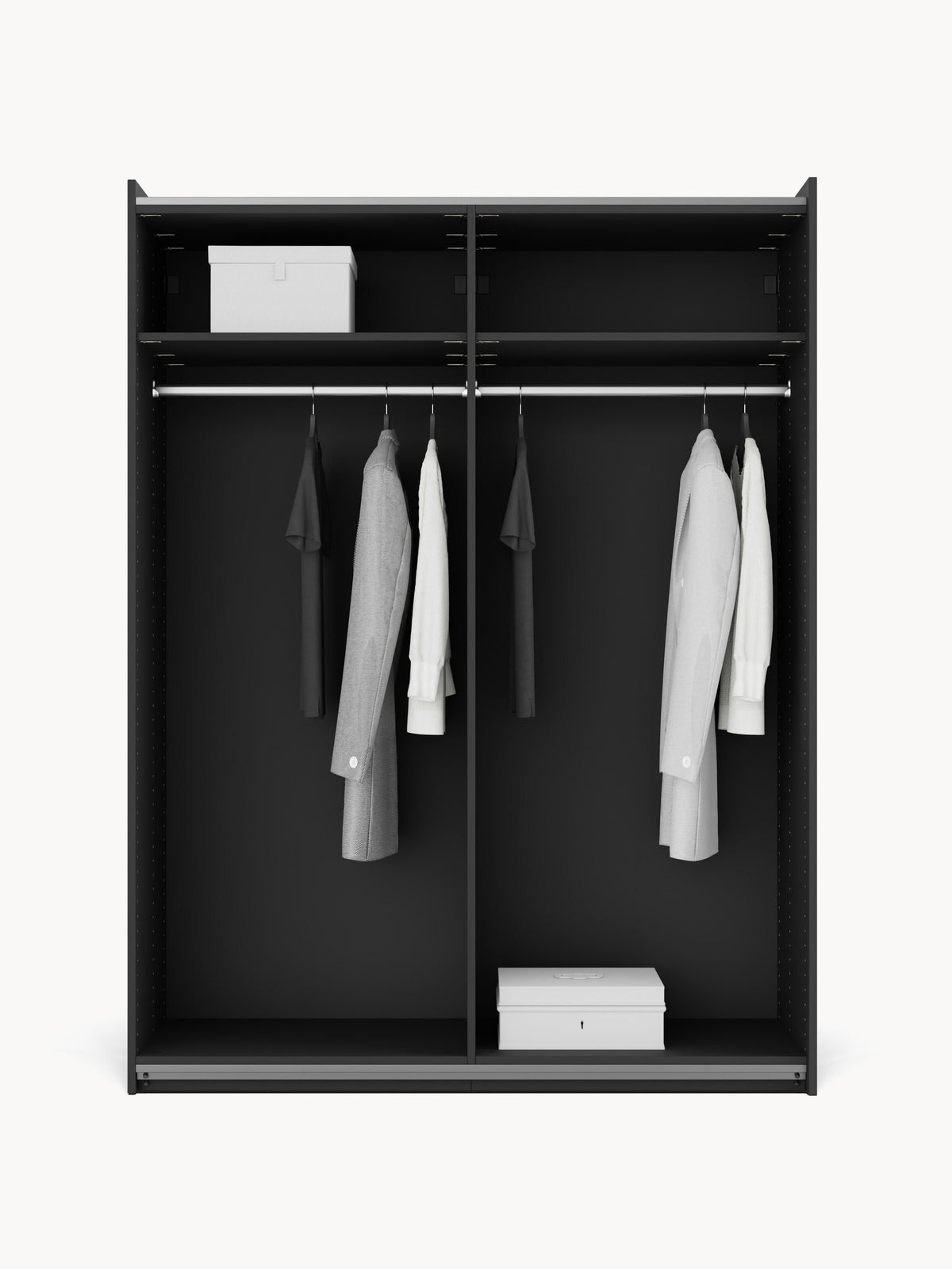 Leonhusen Modular Sliding-Door Wardrobe, 150 cm Wide, in Various Sizes
