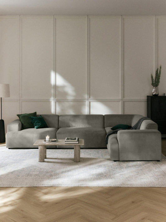 Melbrandt Large Corner Sofa in Corduroy (4-Seater)
