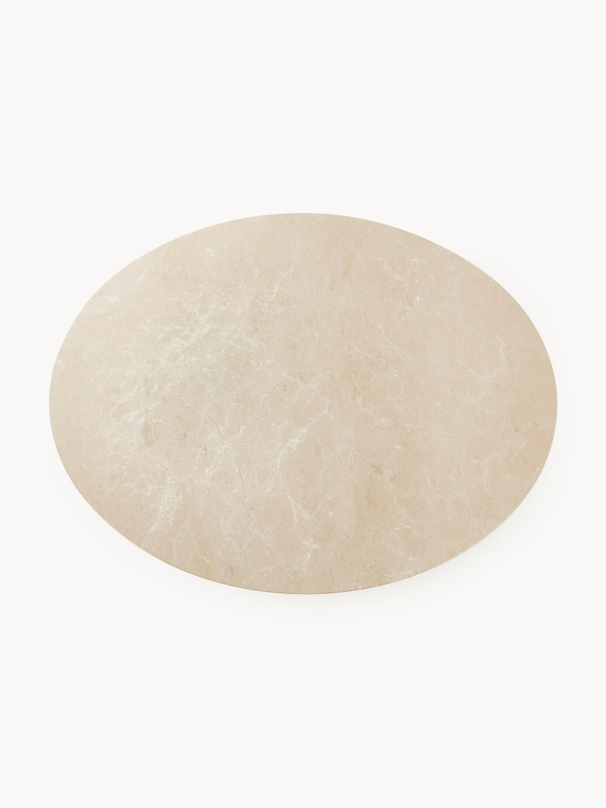 Milbrock Oval Marble Dining Table, 120 x 90 cm