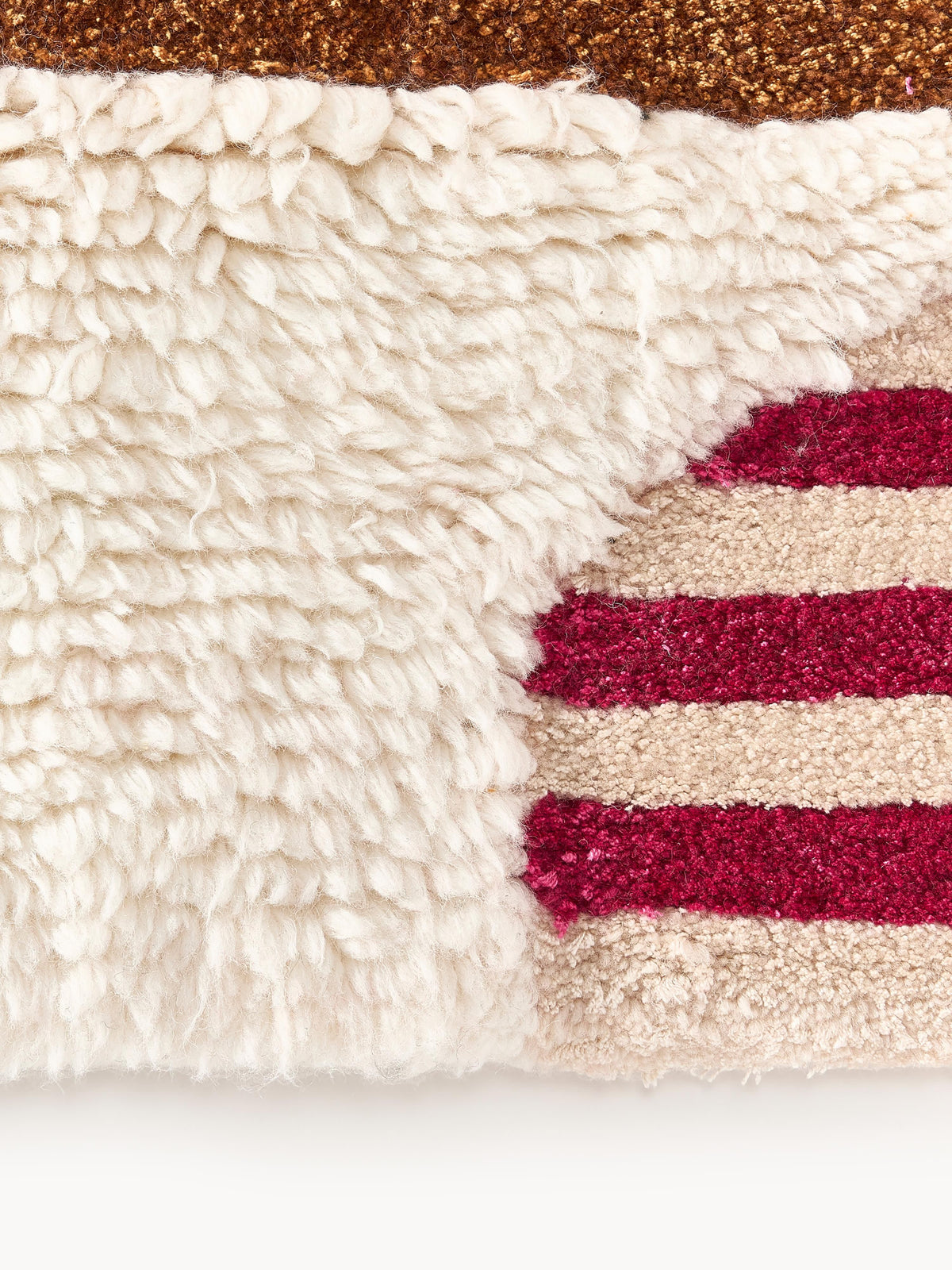 Roscbaum Wool Rug with High-Low Texture, Hand-Tufted