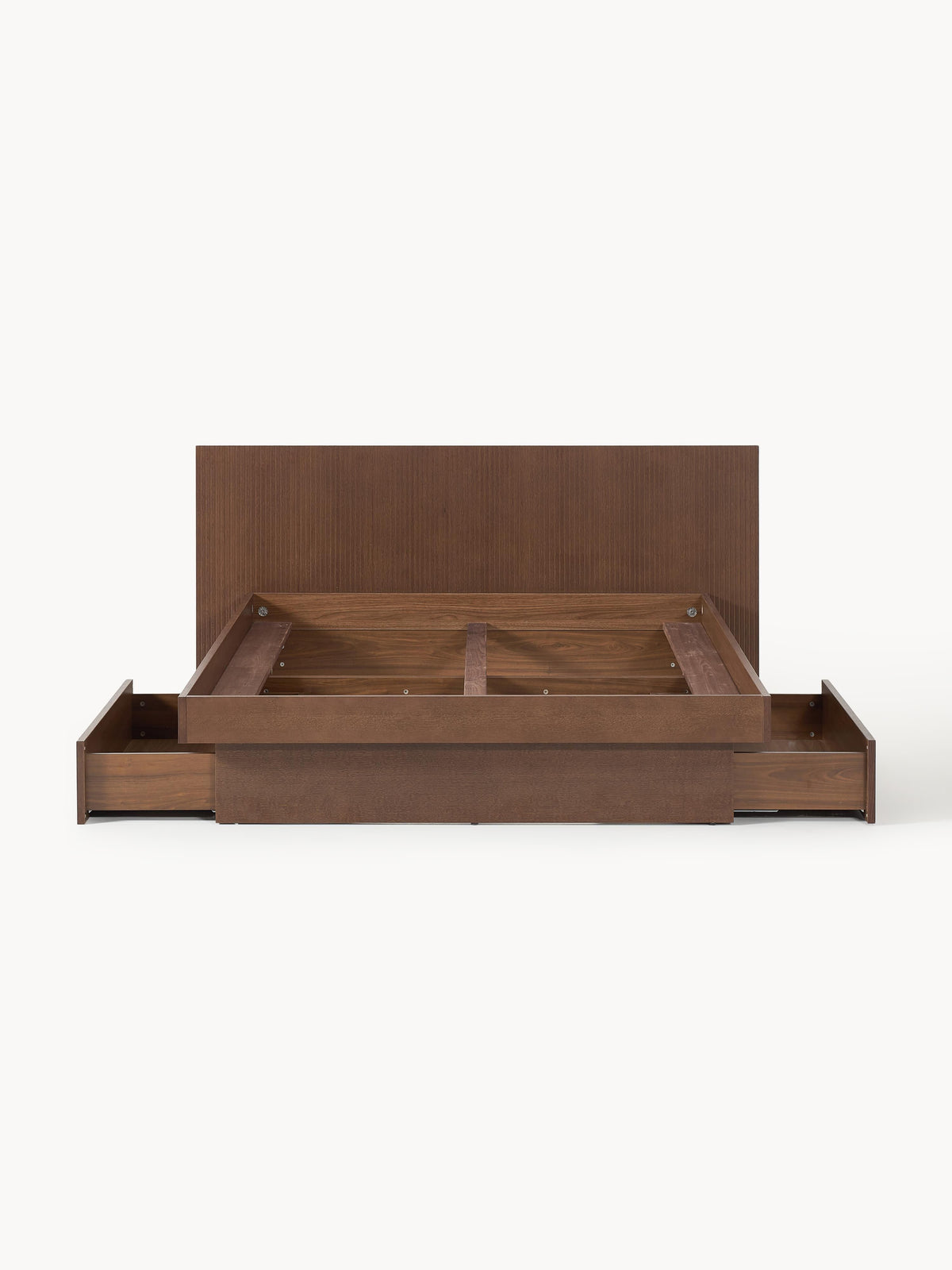 Satlohe Wooden Bed with Drawers and Headboard