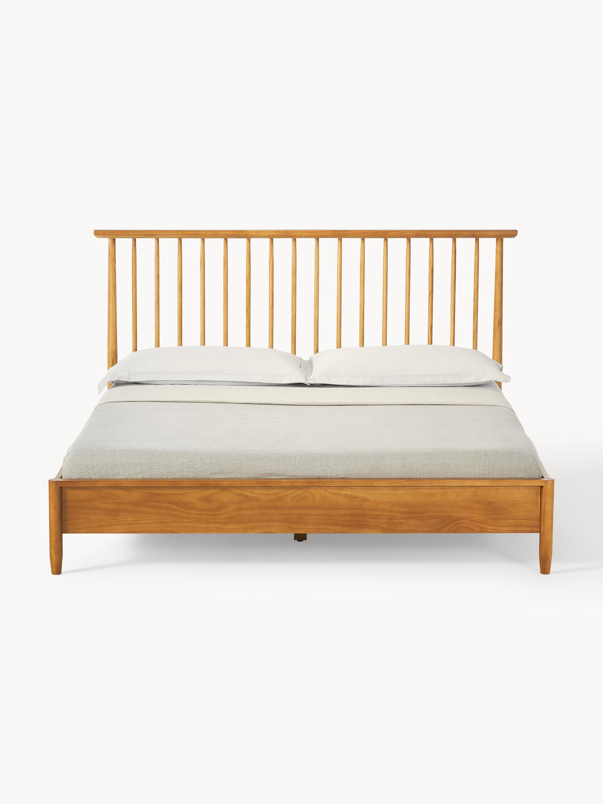 Winbergen Wooden Bed with Headboard in Pine