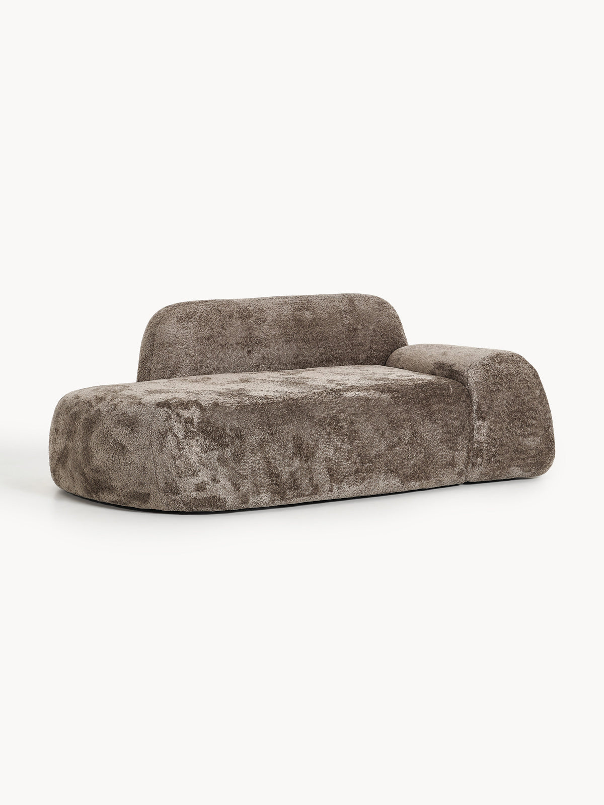 Wolkrath Teddy Bouclé Sofa (2-Seater) with Chaise Longue