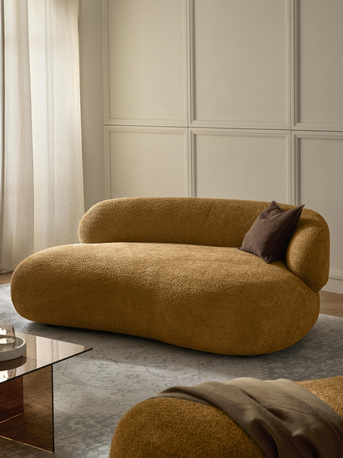 Albruck 2-Seater Sofa in Teddy Bouclé