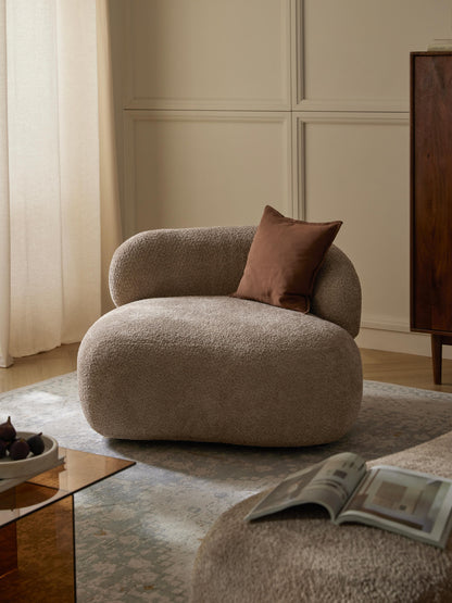 Albruck Lounge Chair in Teddy Bouclé