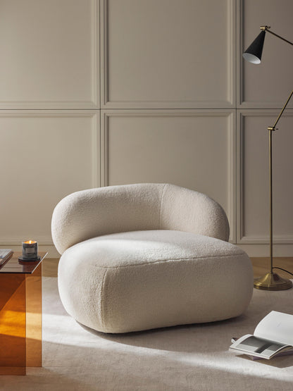 Albruck Lounge Chair in Teddy Fur