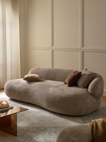Albruck Teddy Bouclé Sofa, 3-Seater