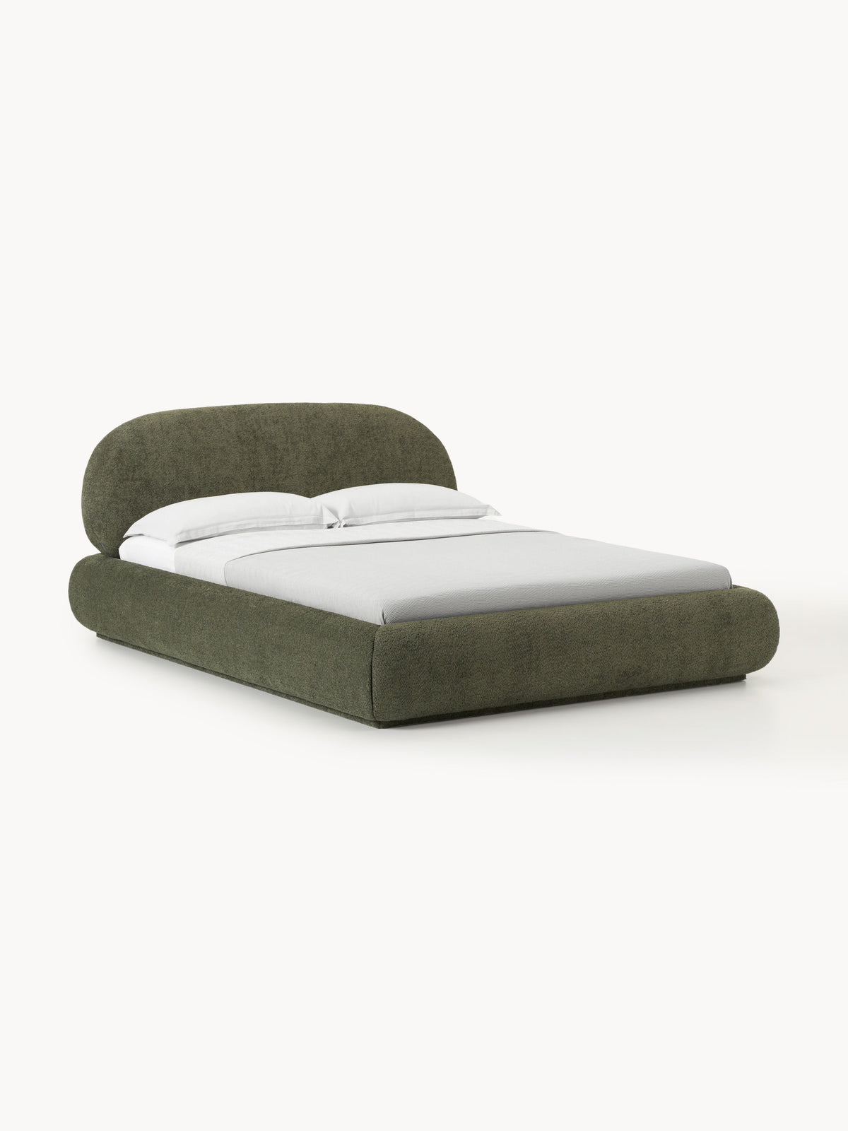 Albruck Teddy Bouclé Upholstered Bed