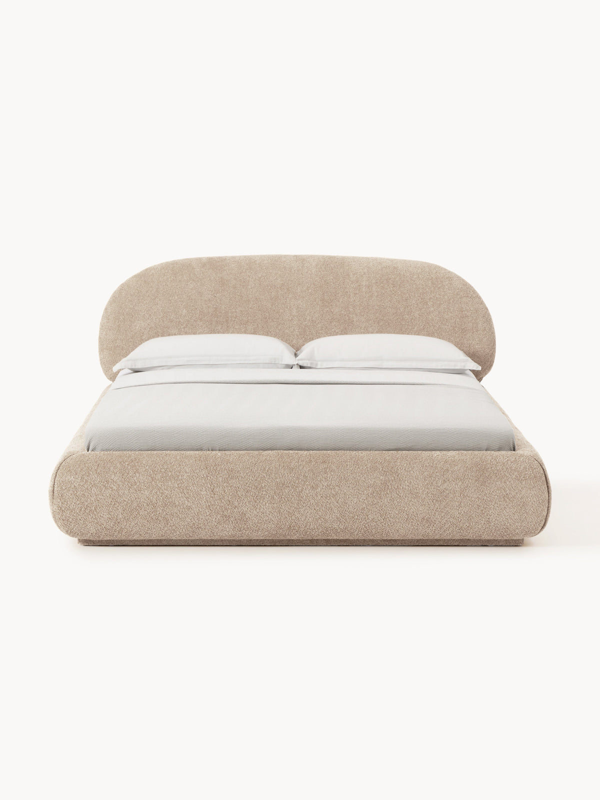 Albruck Teddy Bouclé Upholstered Bed