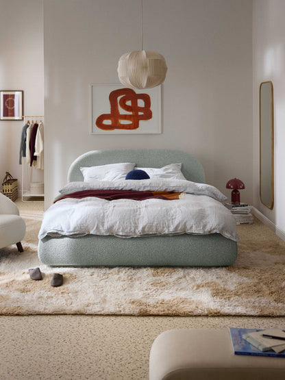 Albruck Upholstered Bouclé Bed