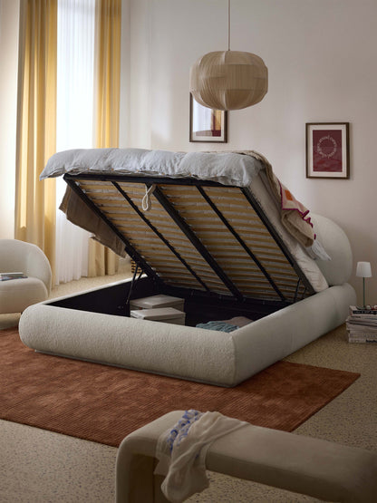Albruck Upholstered Teddy Bed with Storage