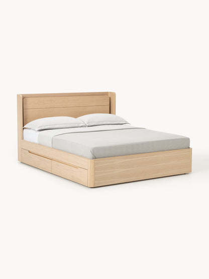 Alowinkel Bed with Drawers, Wooden