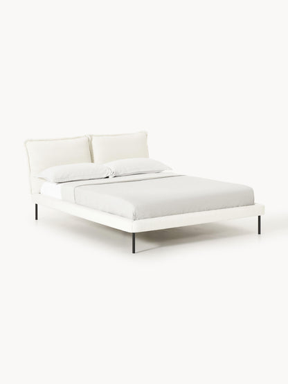 Amelrode Upholstered Bed in Teddy Bouclé