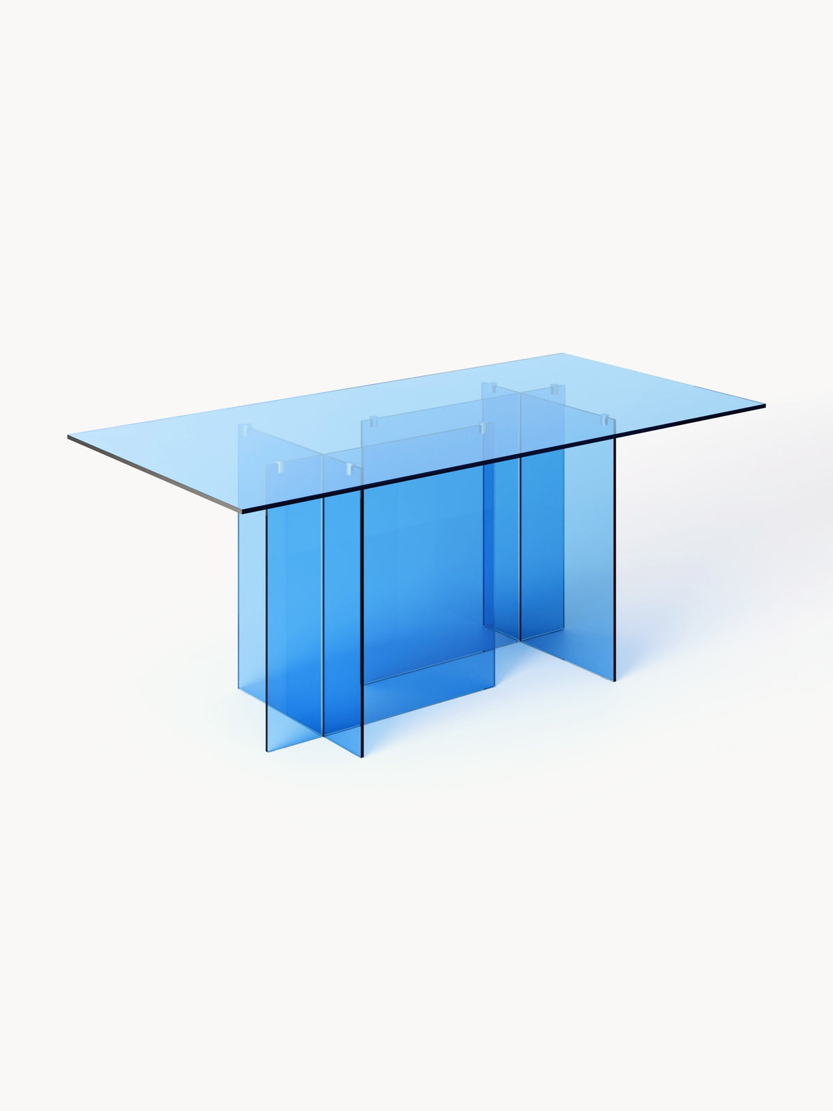 Anouheim Glass Dining Table, 180 x 90 cm
