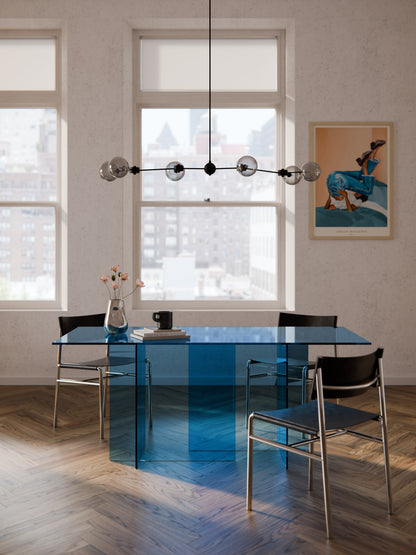 Anouheim Glass Dining Table, 180 x 90 cm