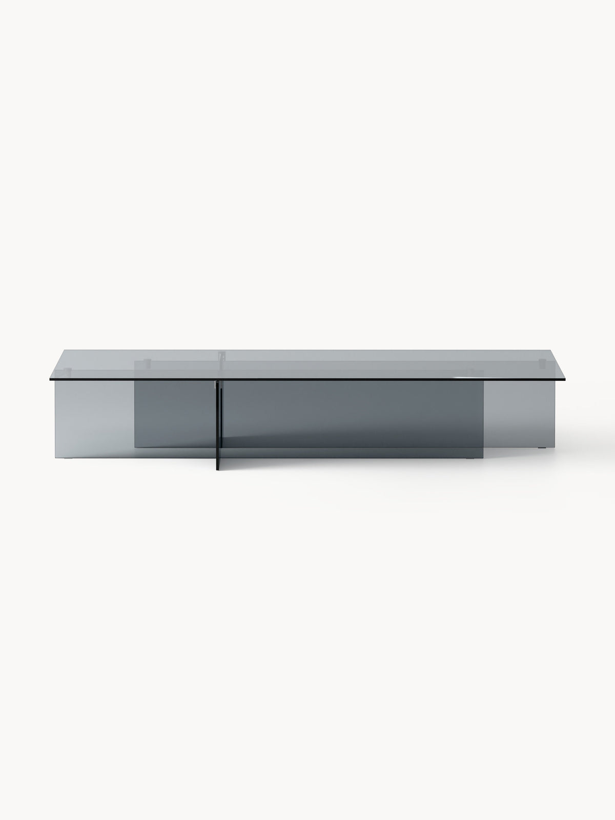 Anouheim Large Coffee Table in Glass, W 160 cm