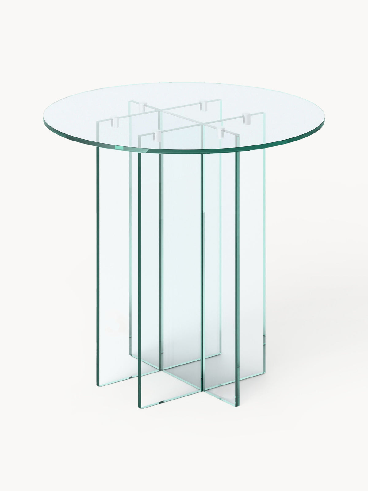 Anouheim Round Glass Dining Table, in Various Sizes