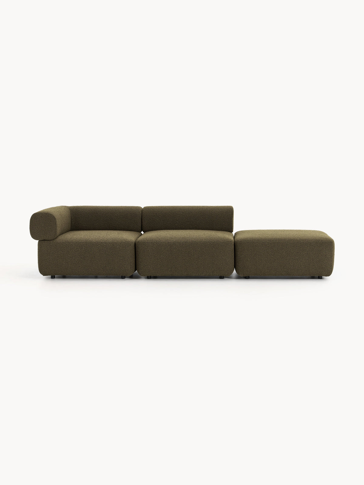 Antlingen Bouclé Modular Ottoman