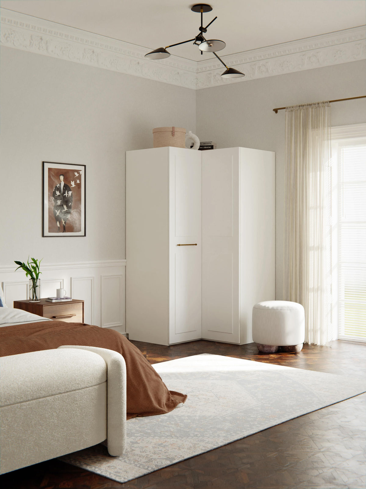 Charlwiese Corner Modular Wardrobe, 115 cm Wide