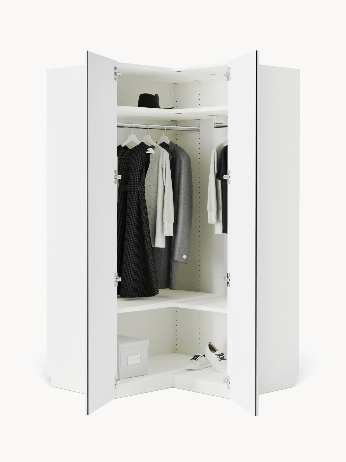 Charlwiese Corner Modular Wardrobe, 115 cm Wide