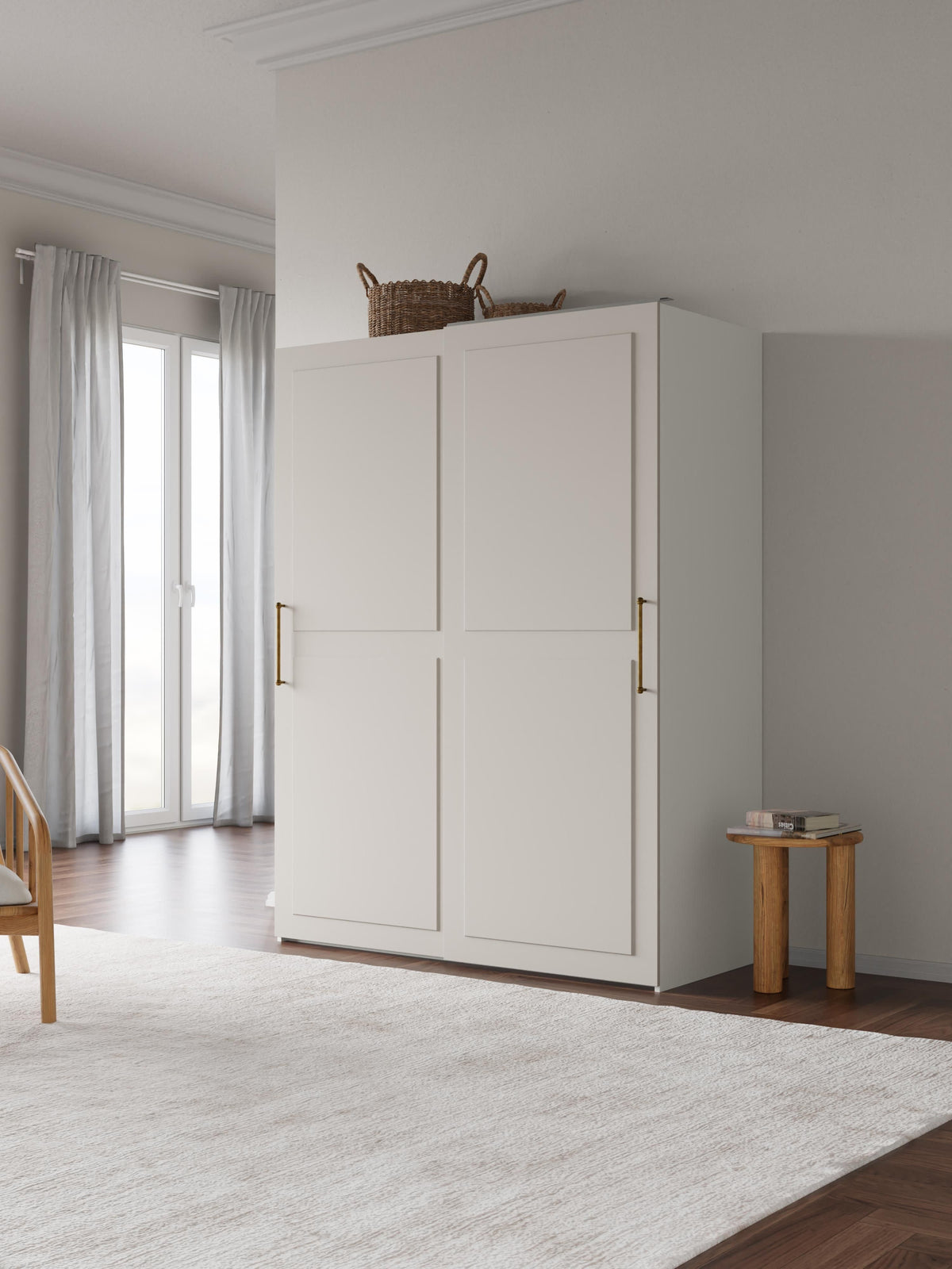 Charlwiese Modular Sliding-Door Wardrobe, 150 cm Wide, in Various Sizes