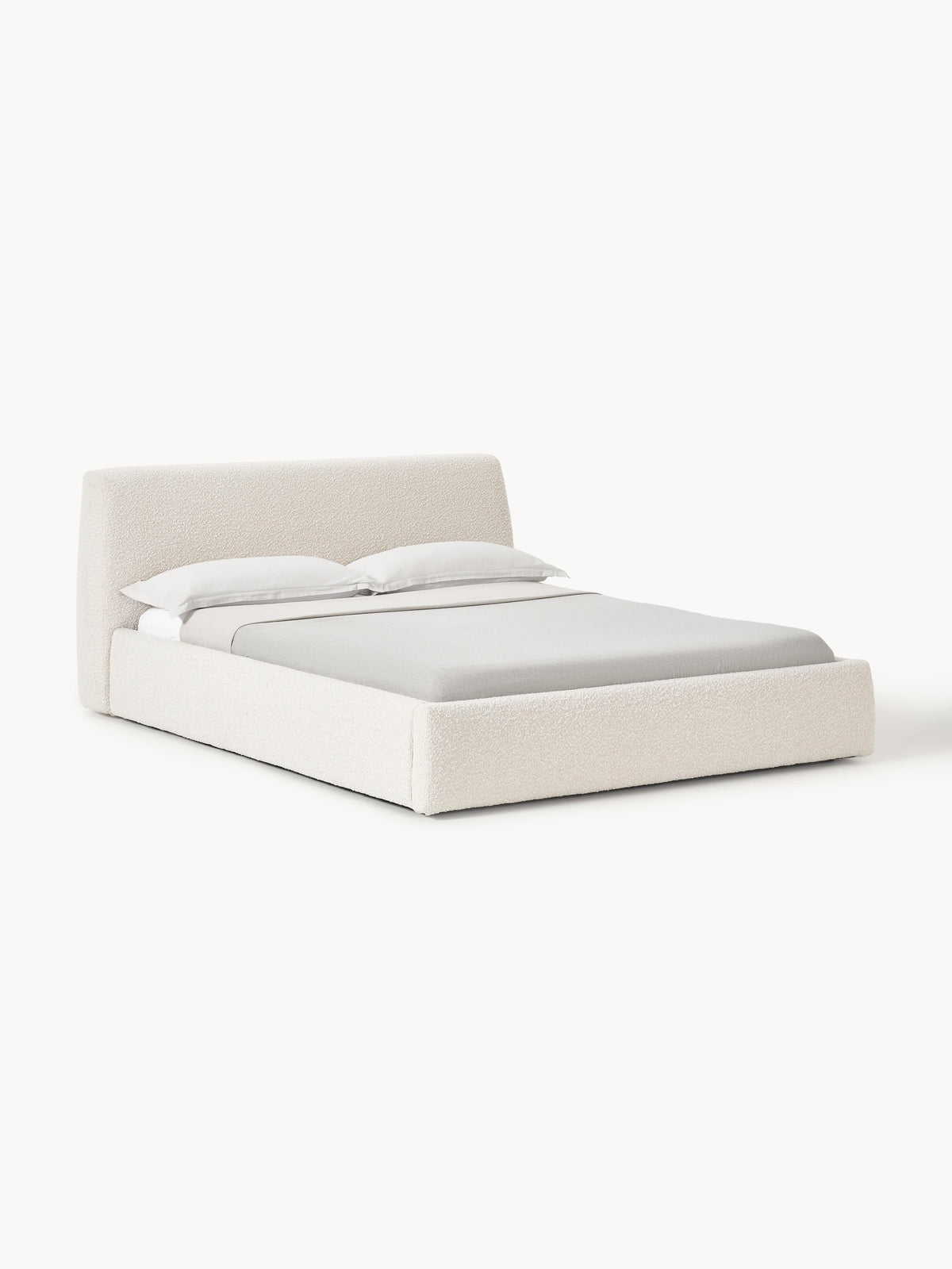 Clovenau Upholstered Bed in Bouclé