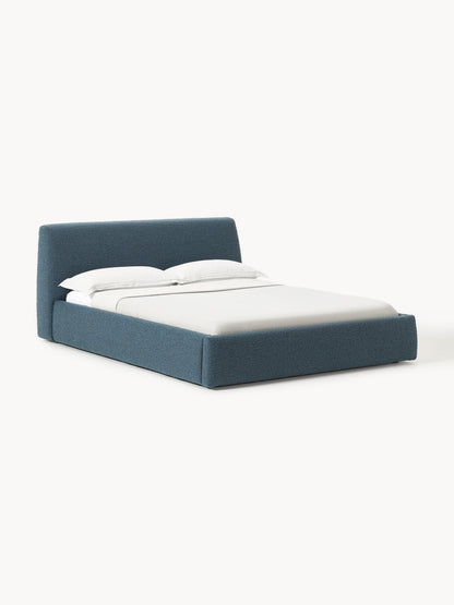 Clovenau Upholstered Bed in Bouclé