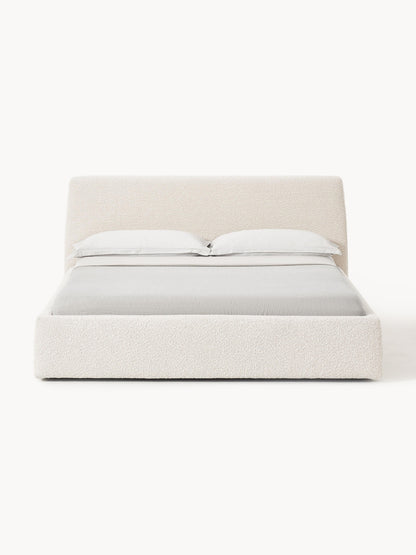 Clovenau Upholstered Bed in Bouclé