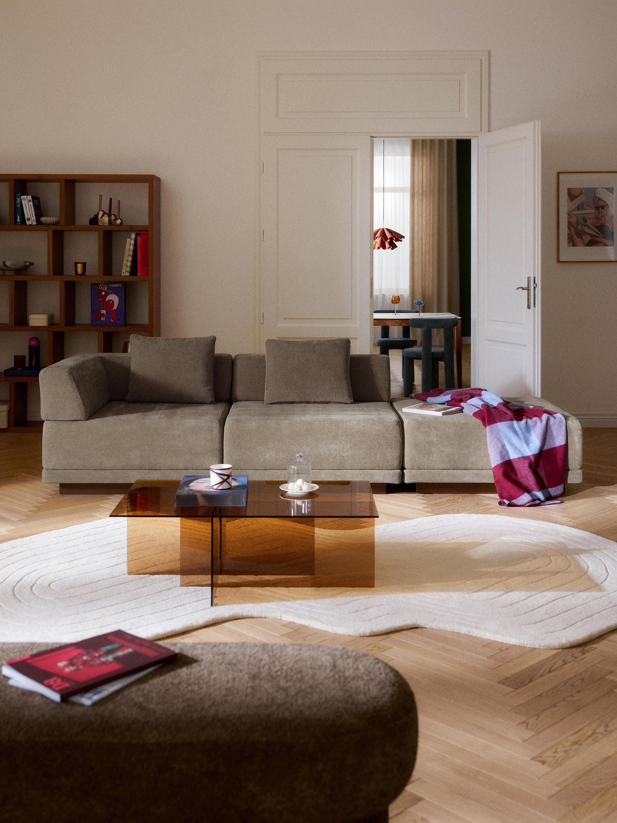 Colbeck 4-Seater Modular Sofa with Ottoman