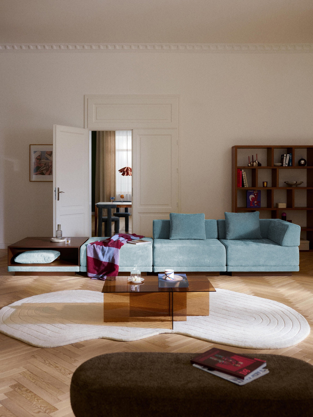 Colbeck Modular Sofa (4-Seater) with Coffee Table & Ottoman