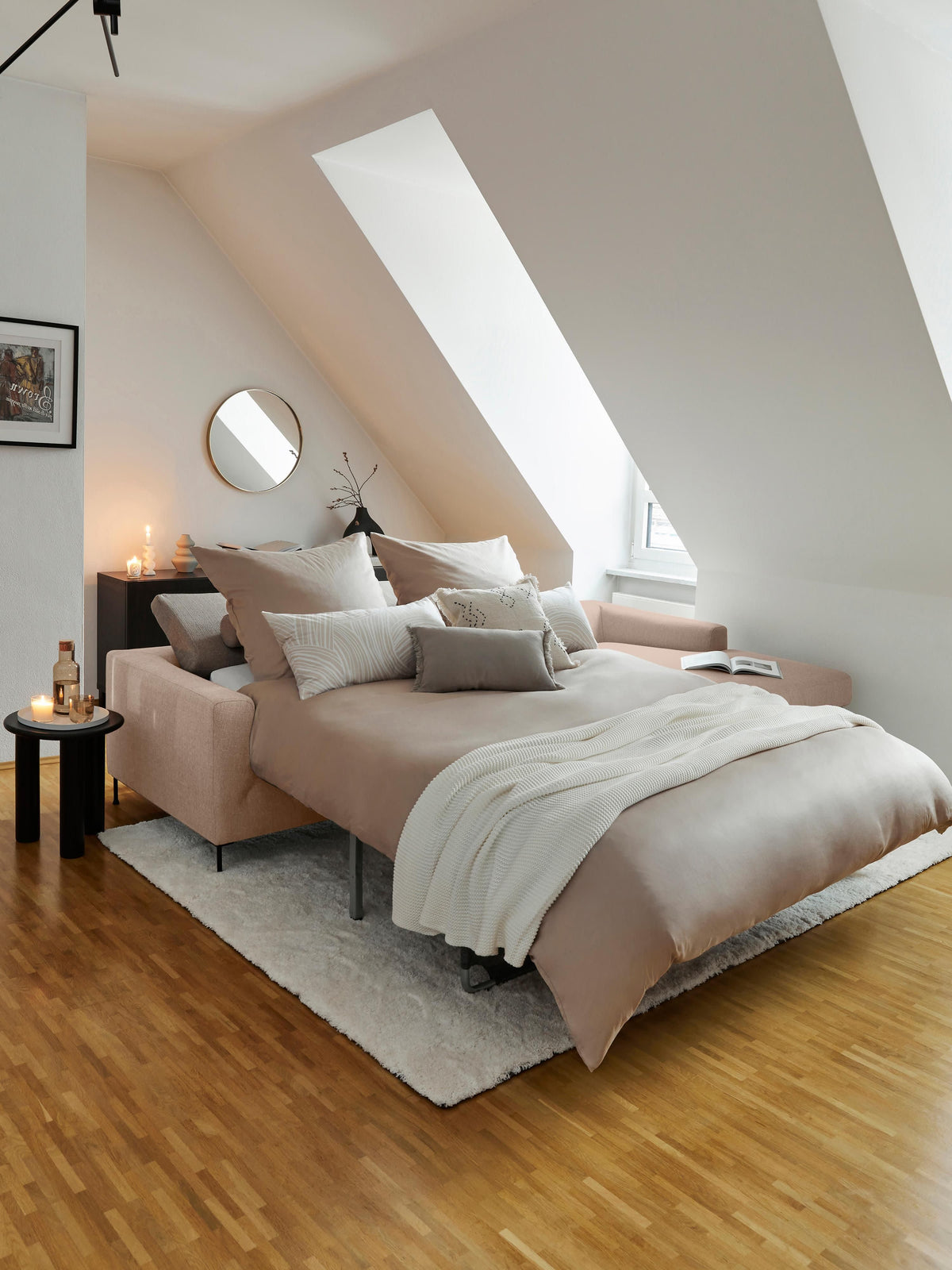 Cucstett 3-Seater Sofa Bed with Mattress
