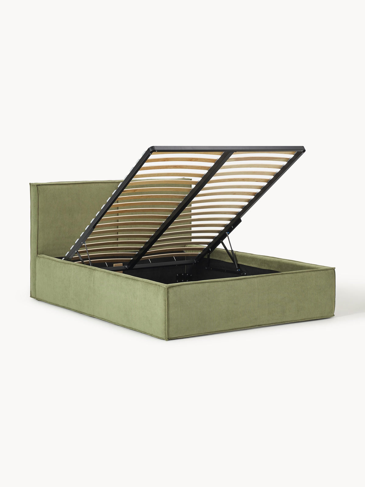 Drenhardt Corduroy Upholstered Bed with Storage