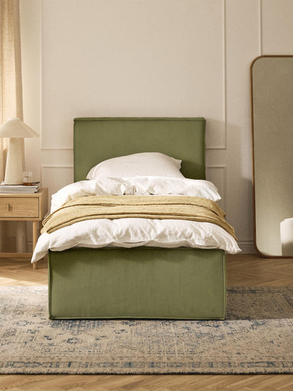 Drenhardt Single Bed in Corduroy