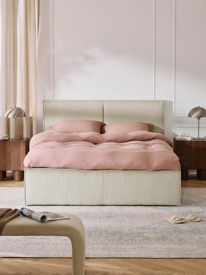 Drenhardt Upholstered Corduroy Bed