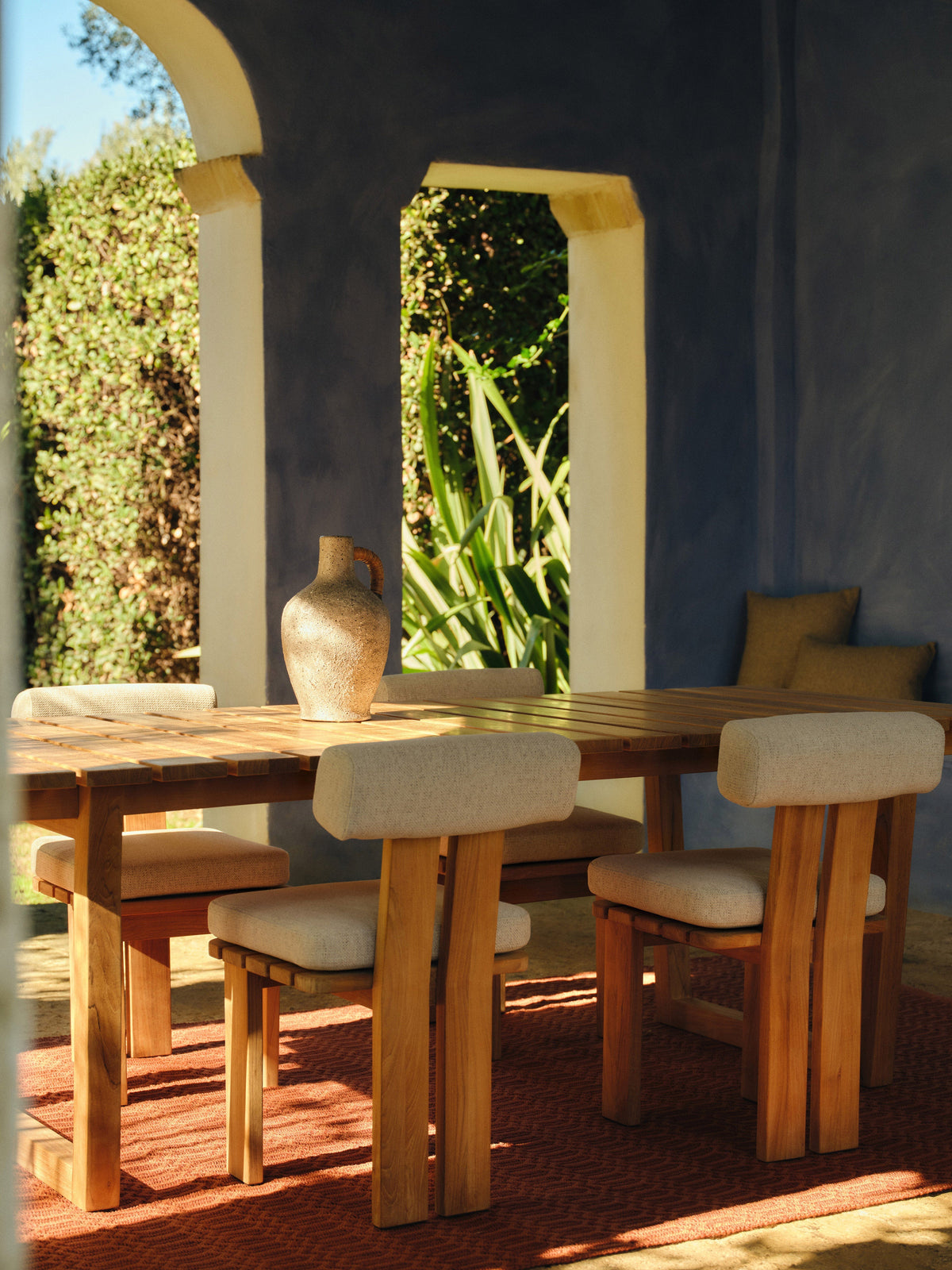 Eikrode Teak Wood Garden Table, 229 x 100 cm