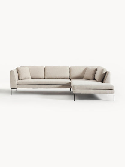 Emmroden Corner Sofa with Metal Legs