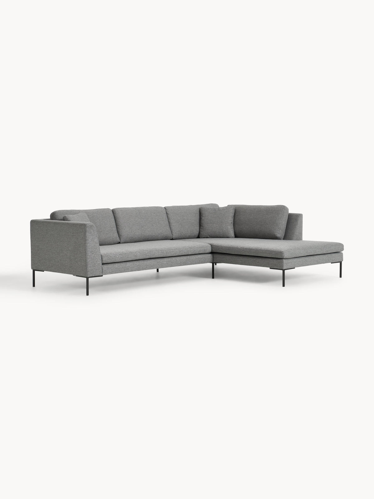Emmroden Corner Sofa with Metal Legs