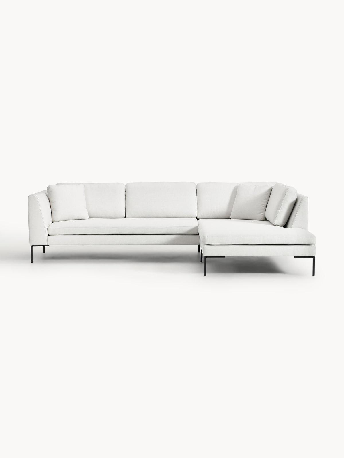 Emmroden Corner Sofa with Metal Legs