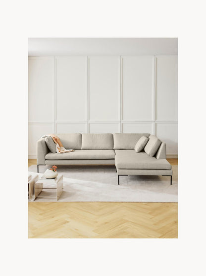 Emmroden Corner Sofa with Metal Legs
