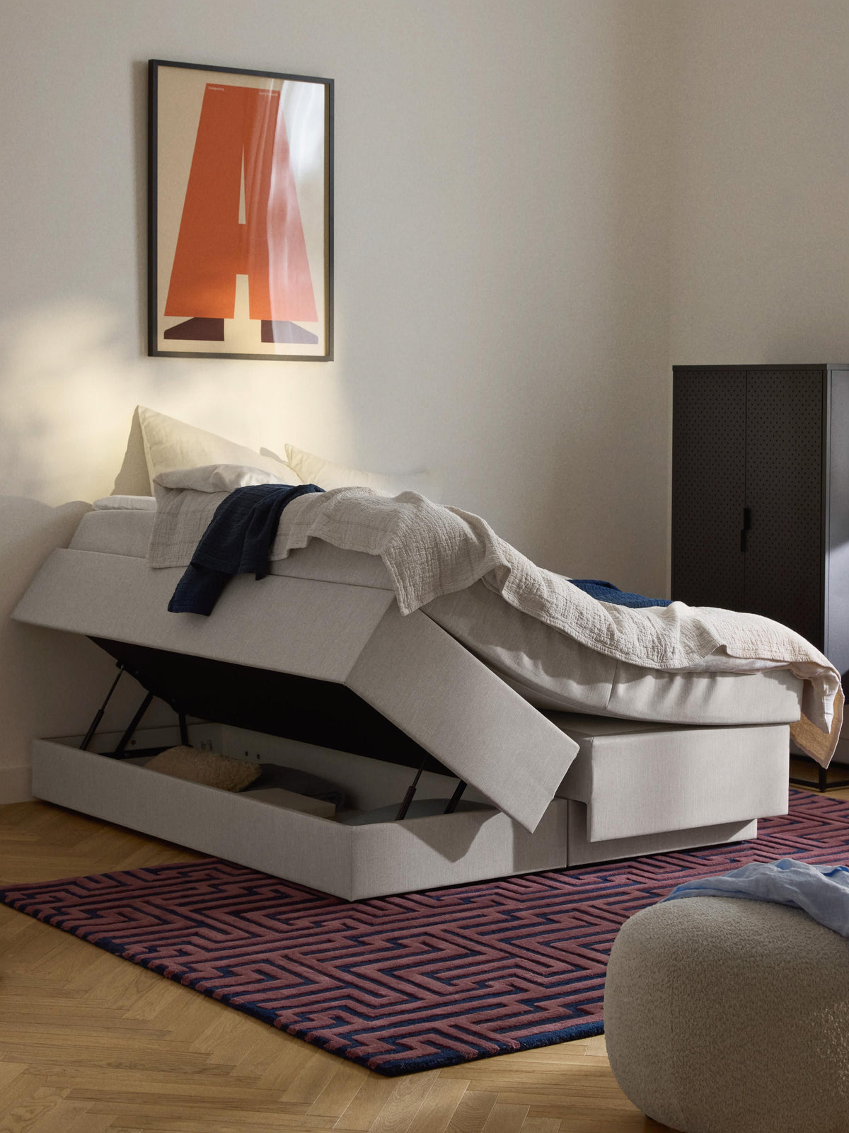 Enyburg Box Spring Storage Bed