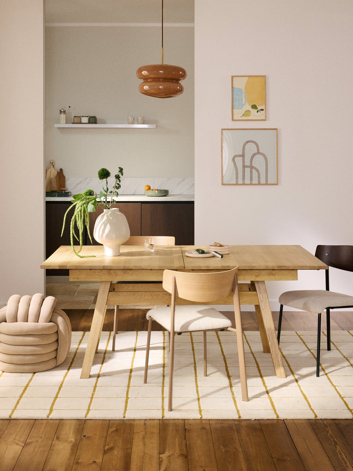 Ethmarck Extendable Dining Table, 180 - 220 x 100 cm