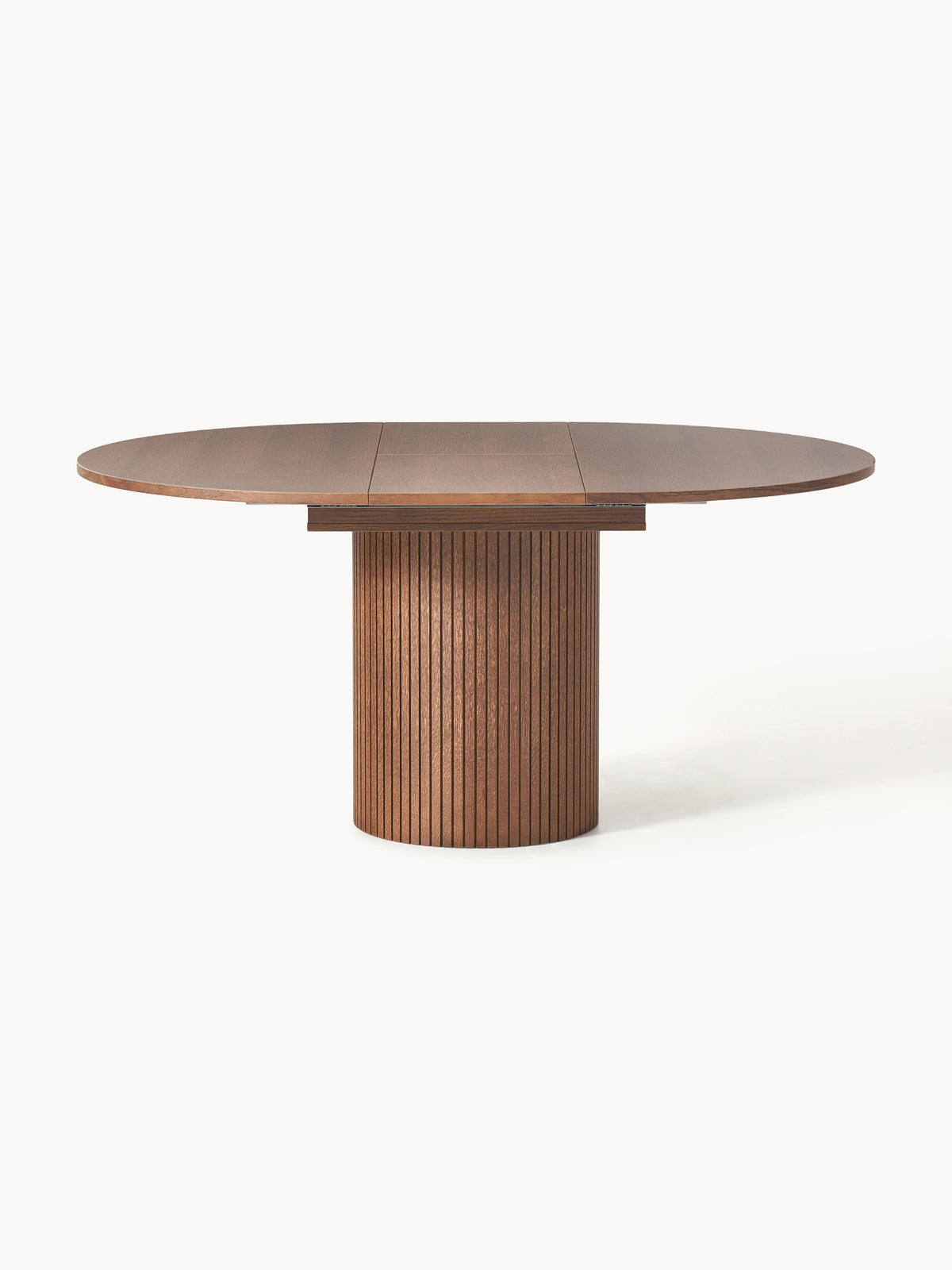 Filwangen Extendable Dining Table with Grooved Texture, 120 - 160 x 75 cm