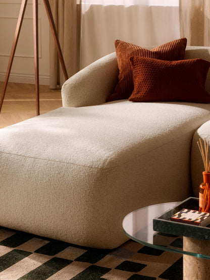 Fiorbach Chaise Corner Module in Bouclé